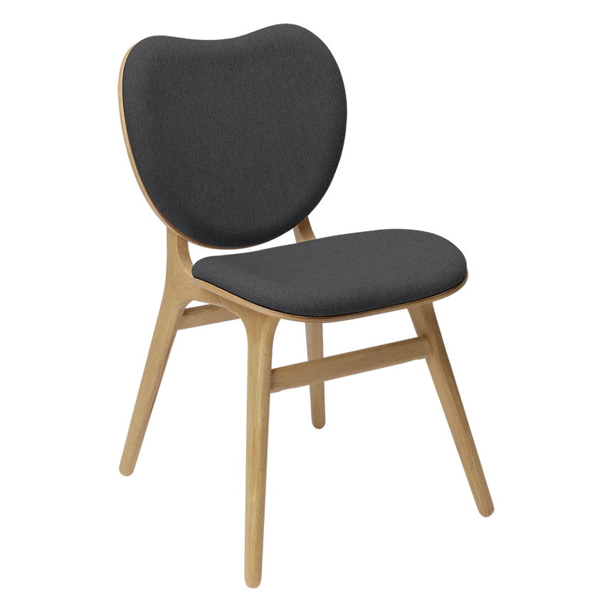 The Conversation Piece fabric armchair with natural frame