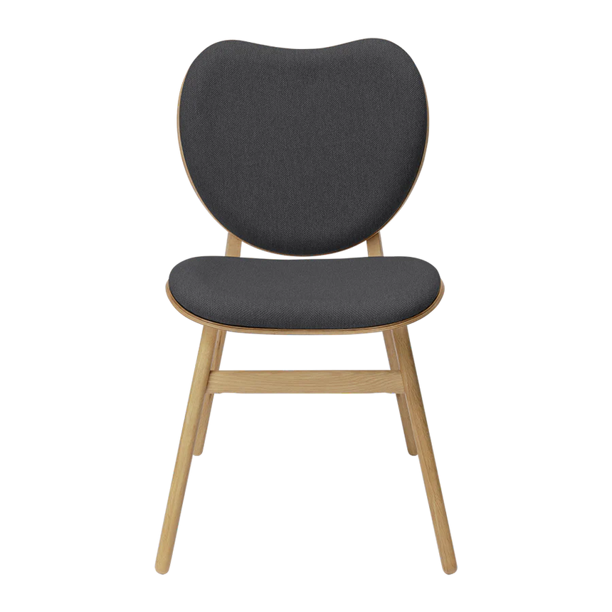 The Conversation Piece fabric armchair with natural frame