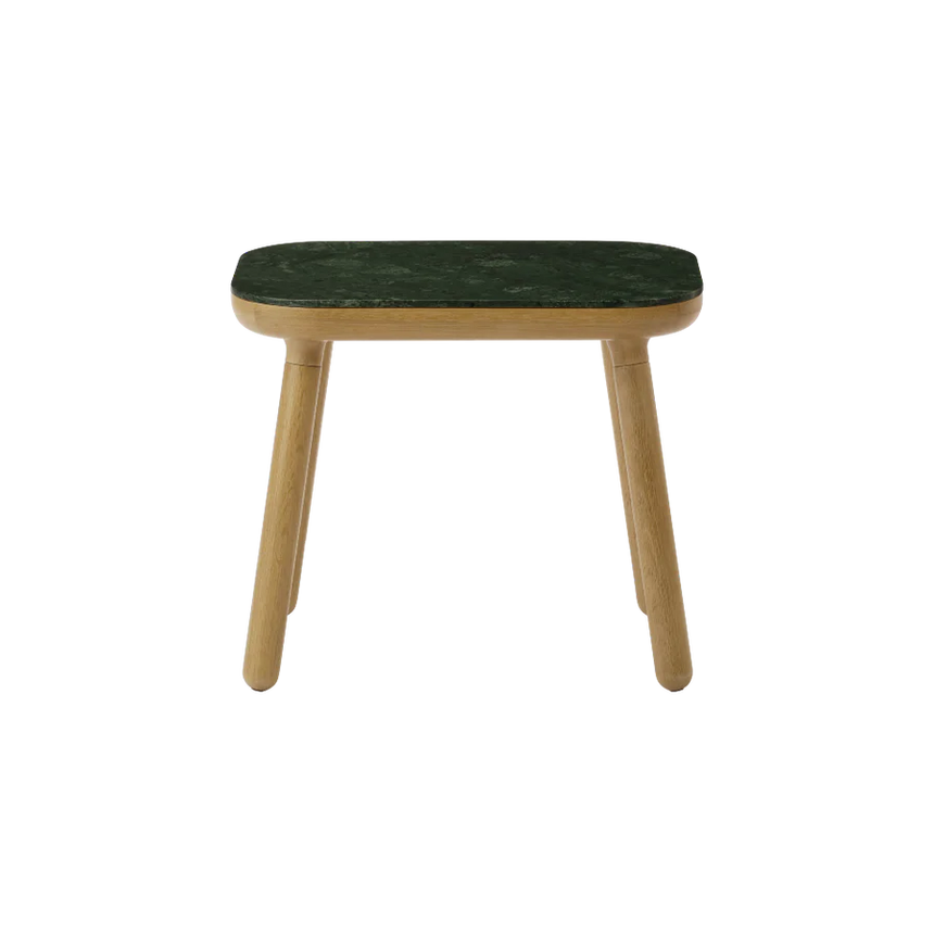 The Conversation Piece fabric armchair with natural frame