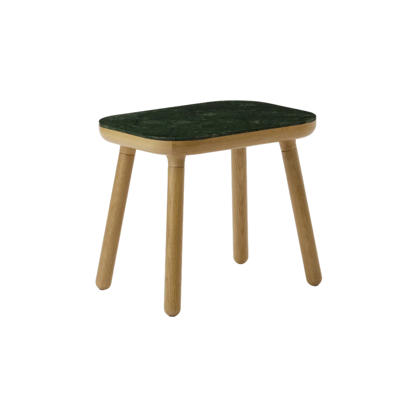 The Conversation Piece fabric armchair with natural frame