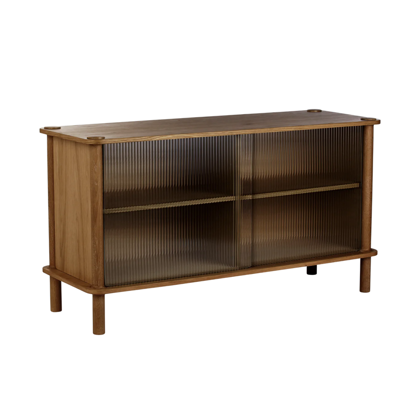 Italic fa kabinet üveg ajtókkal