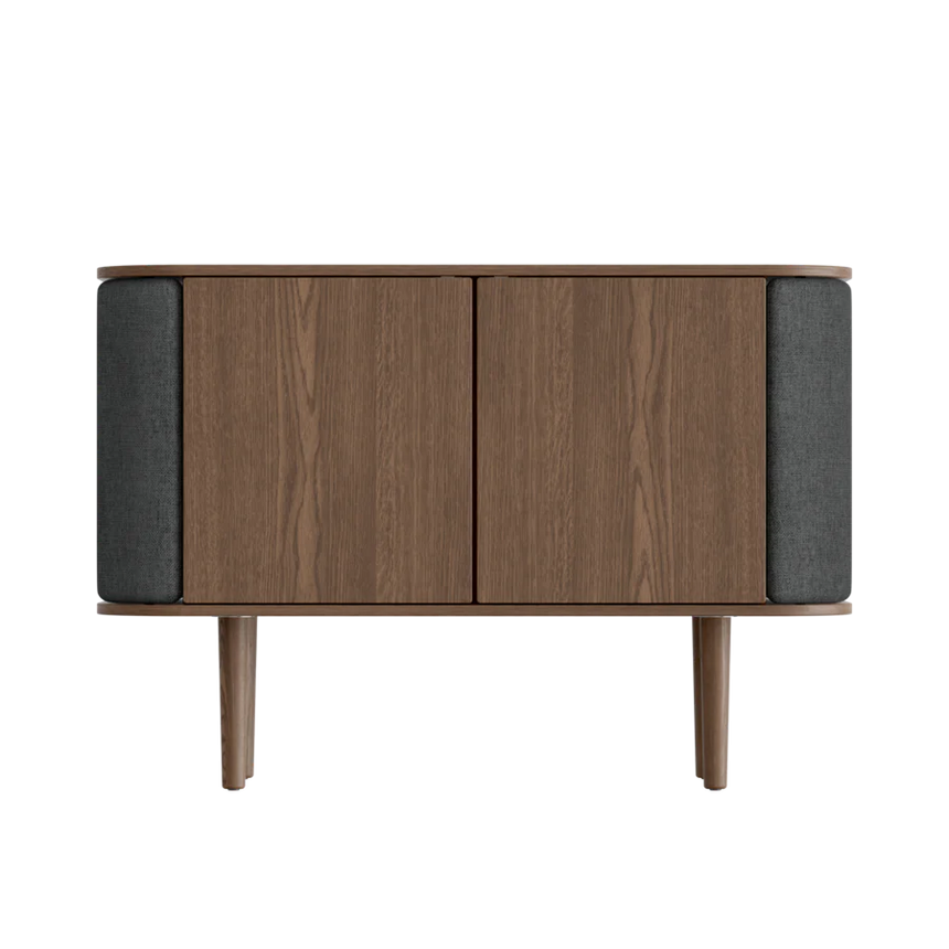 Treasures fa kabinet sötétbarna kerettel 75×109