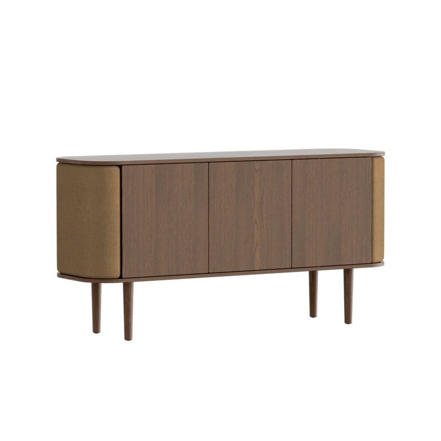 Treasures fa kabinet sötétbarna kerettel 75×150