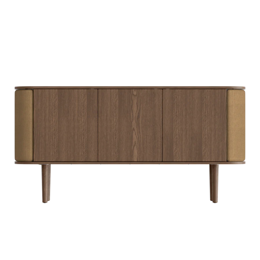 Treasures fa kabinet sötétbarna kerettel 75×150