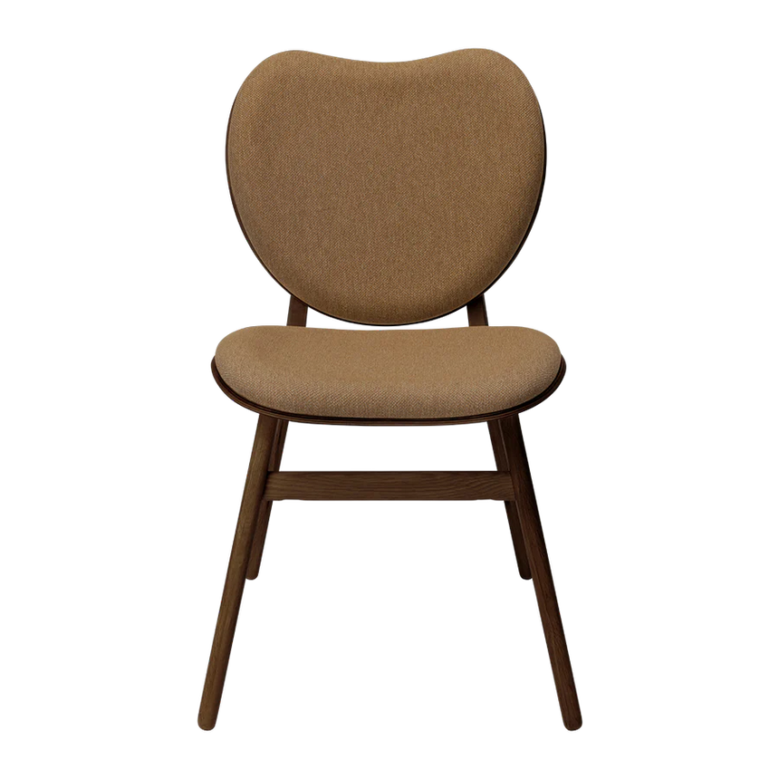 The Conversation Piece fabric armchair with natural frame