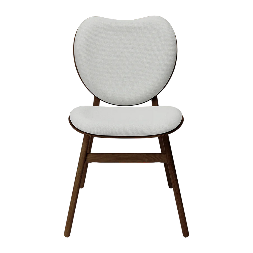 The Conversation Piece fabric armchair with natural frame