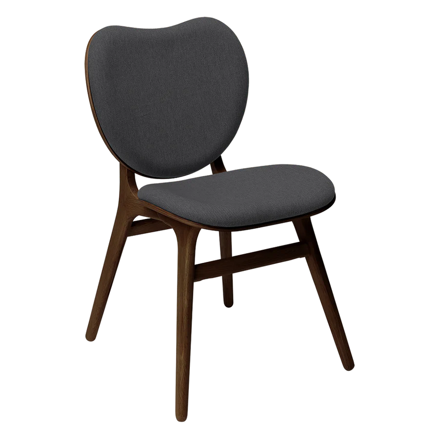 The Conversation Piece fabric armchair with natural frame