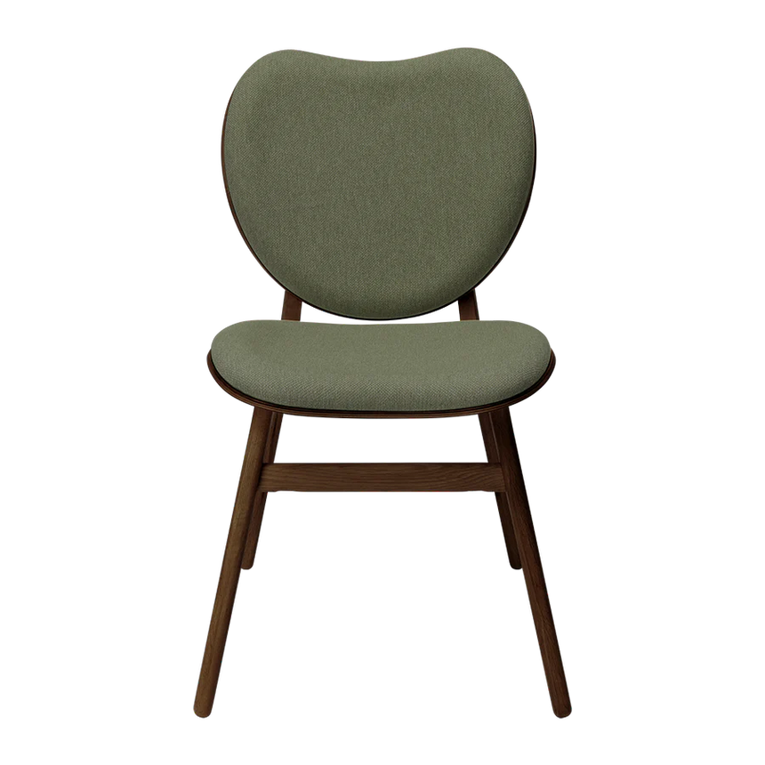 The Conversation Piece fabric armchair with natural frame