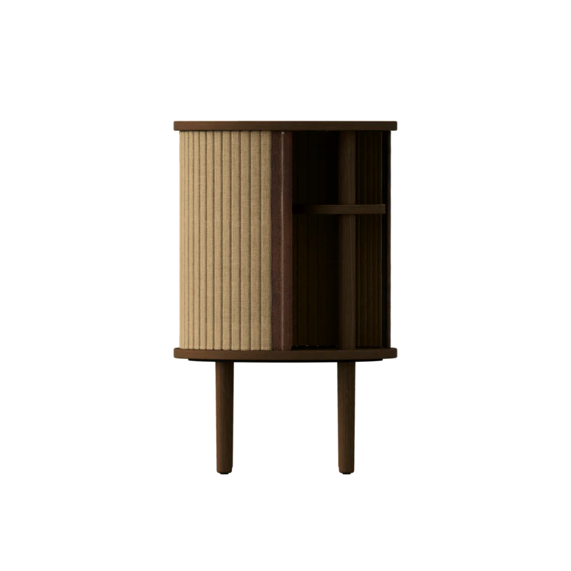 Audacious fa éjjeliszekrény sötétbarna kerettel