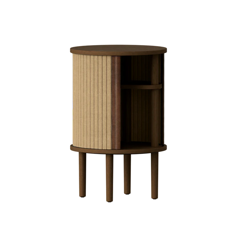 Audacious fa éjjeliszekrény sötétbarna kerettel