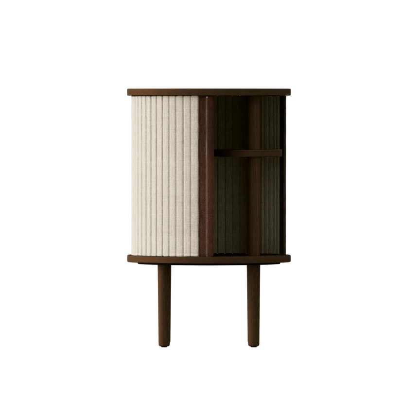 Audacious fa éjjeliszekrény sötétbarna kerettel