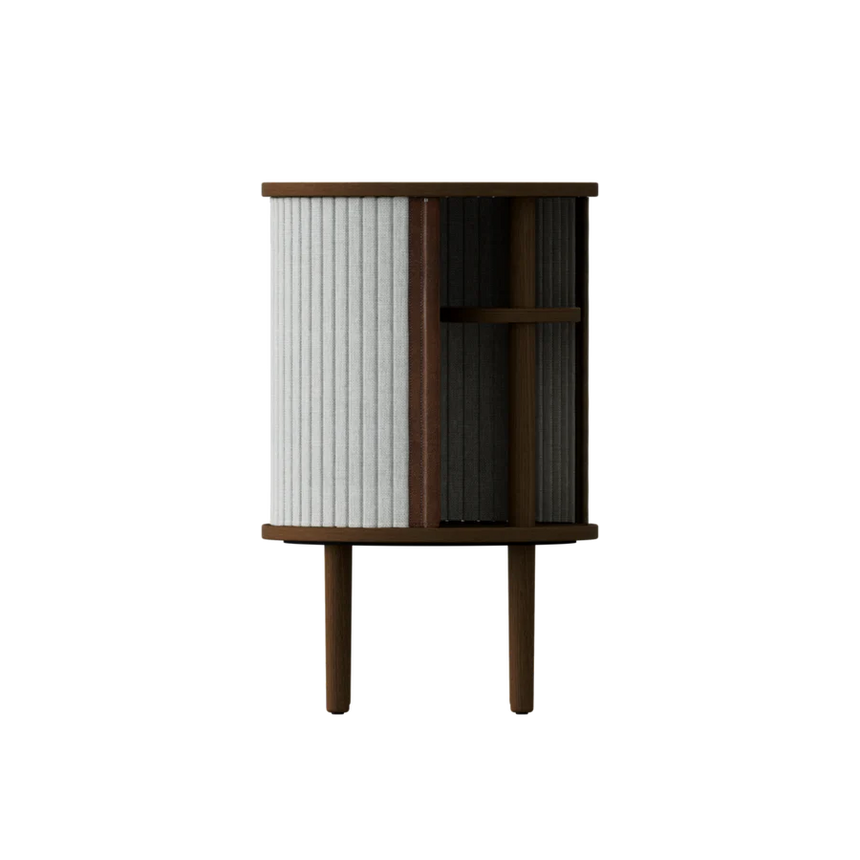 Audacious fa éjjeliszekrény sötétbarna kerettel