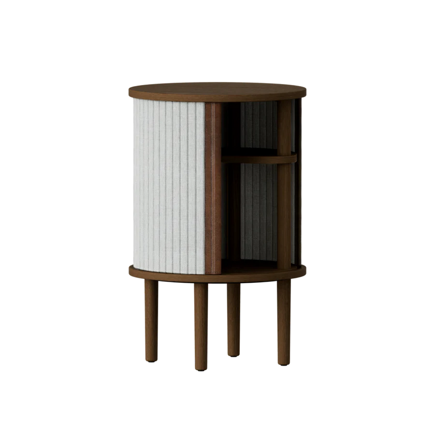 Audacious fa éjjeliszekrény sötétbarna kerettel