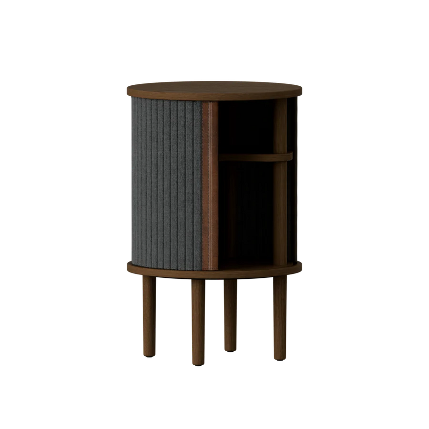 Audacious fa éjjeliszekrény sötétbarna kerettel