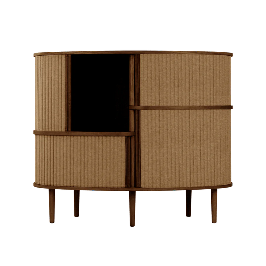 Audacious fa kabinet sötétbarna kerettel 120×100