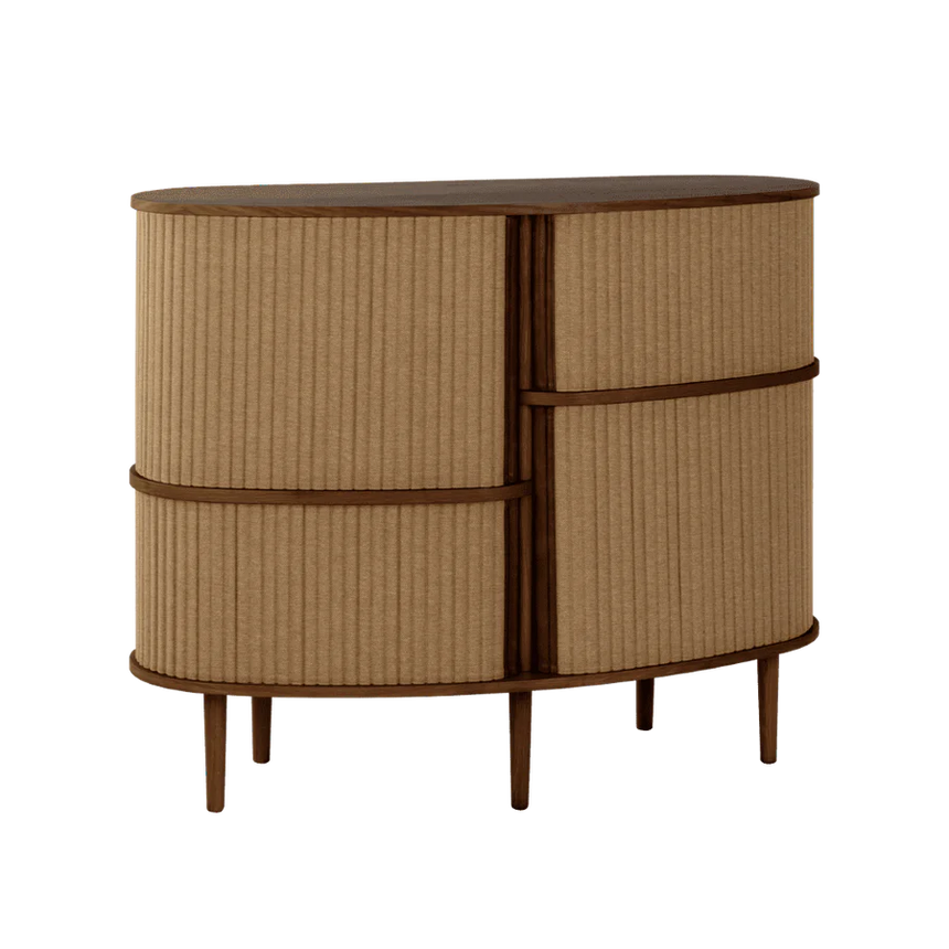 Audacious fa kabinet sötétbarna kerettel 120×100