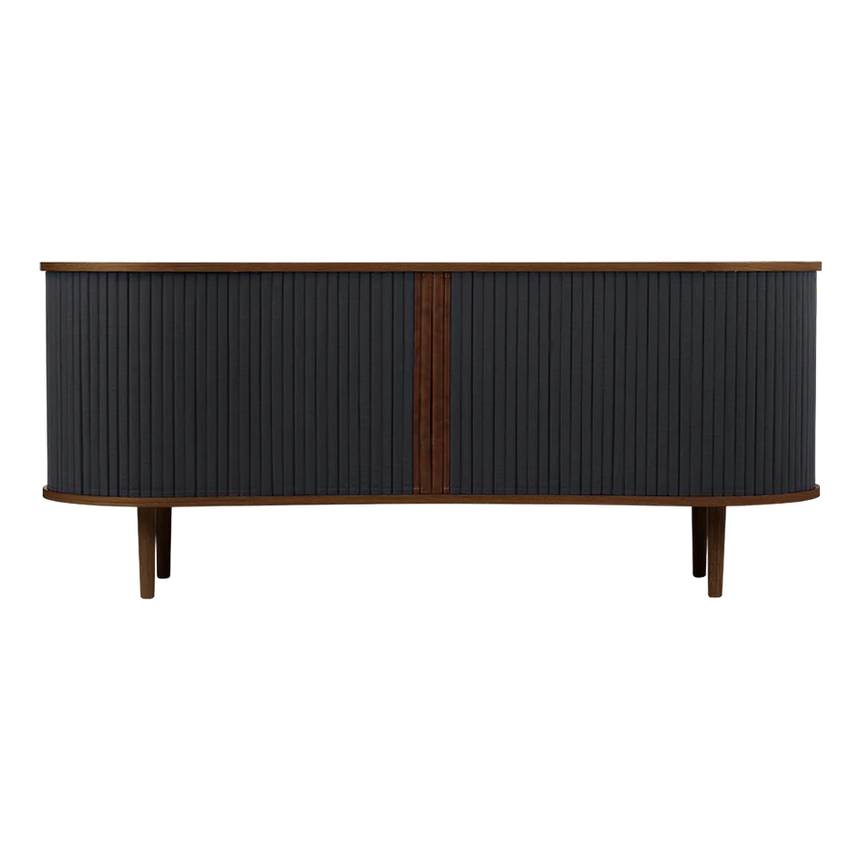 The Conversation Piece fabric armchair with natural frame