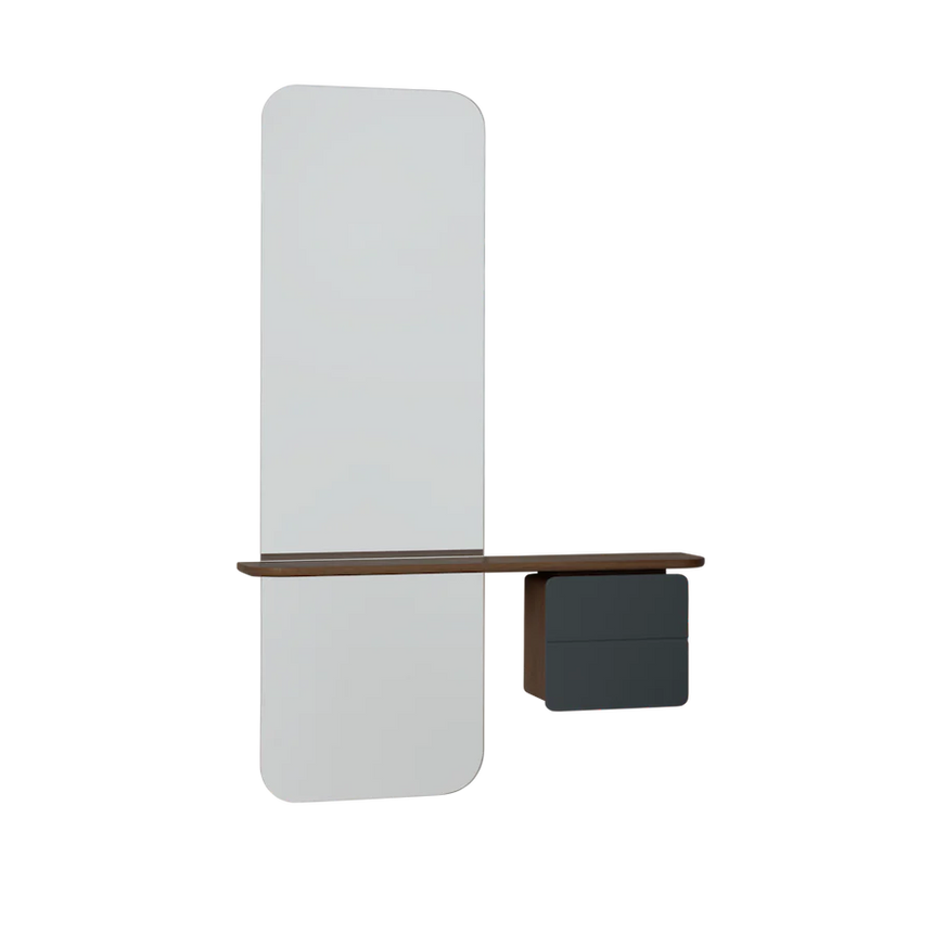 One More Look fa tükör sötétbarna kerettel