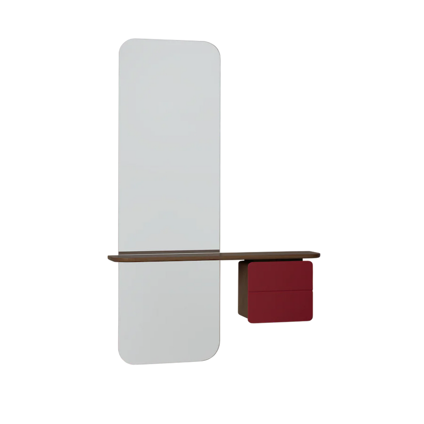 One More Look fa tükör sötétbarna kerettel