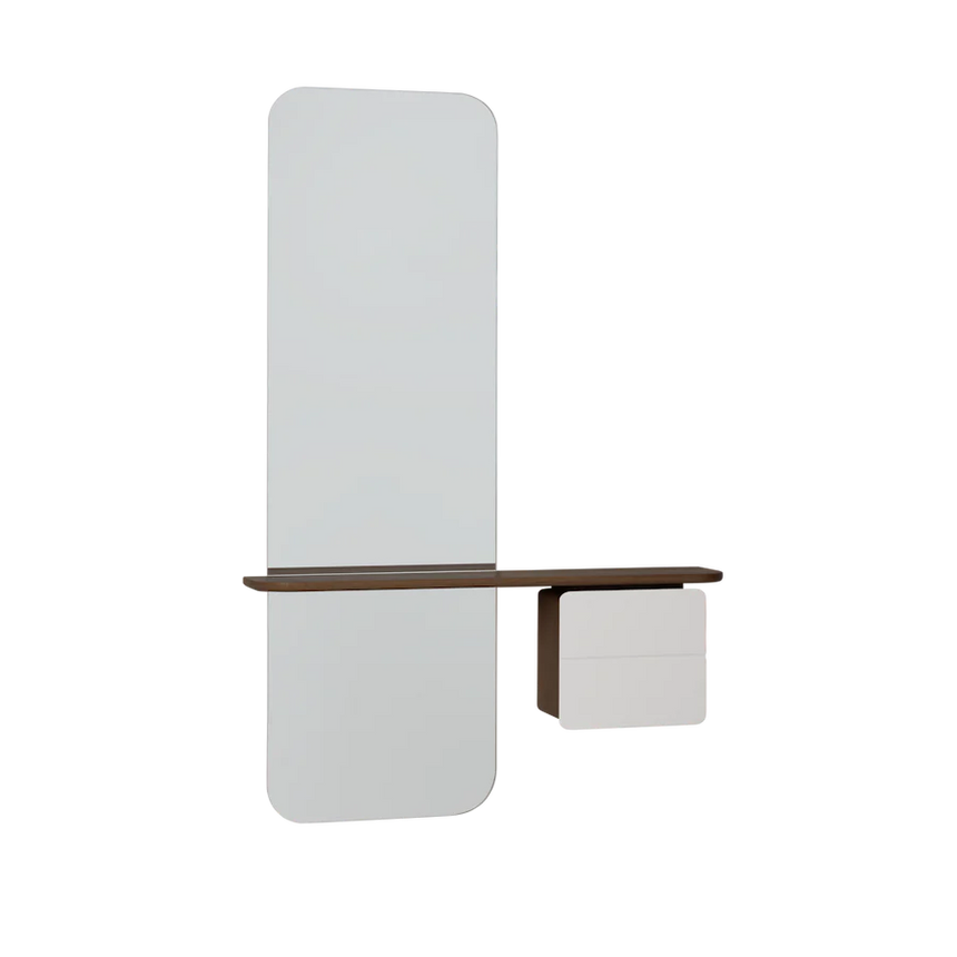 One More Look fa tükör sötétbarna kerettel