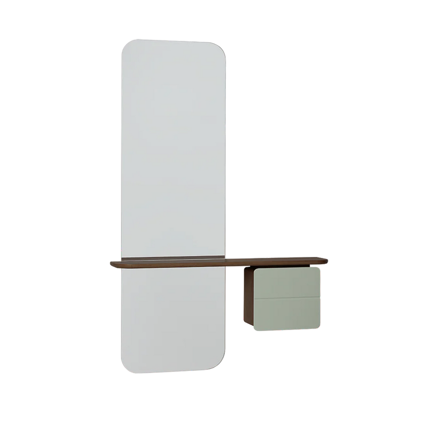 One More Look fa tükör sötétbarna kerettel