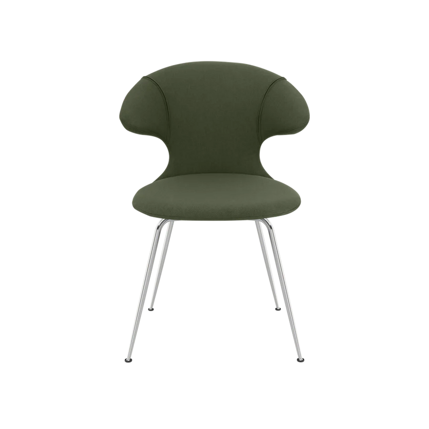 Time Flies szövet szék ezüst lábbal