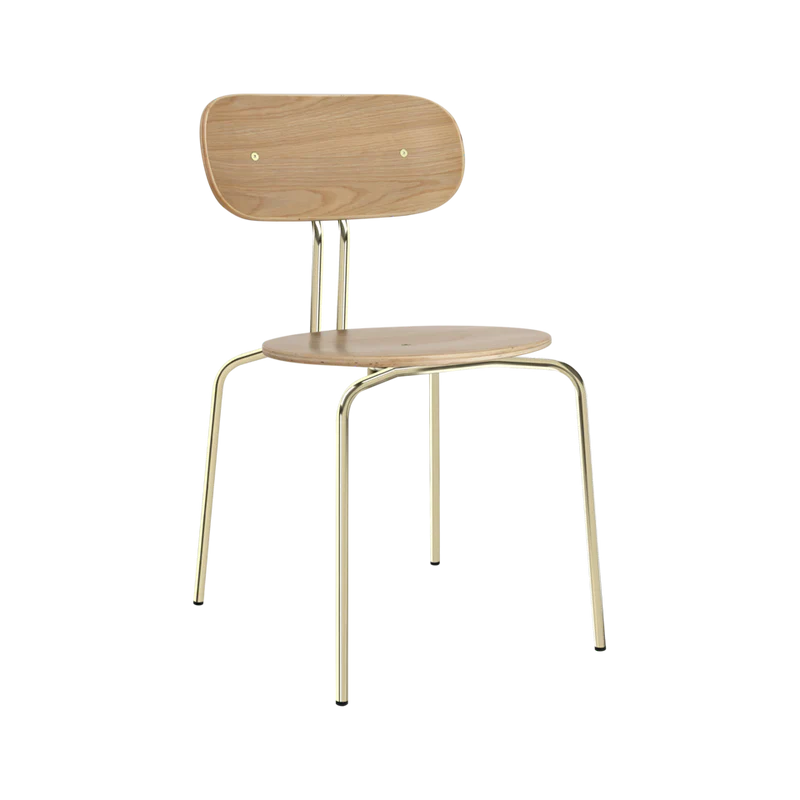 The Conversation Piece fabric armchair with natural frame