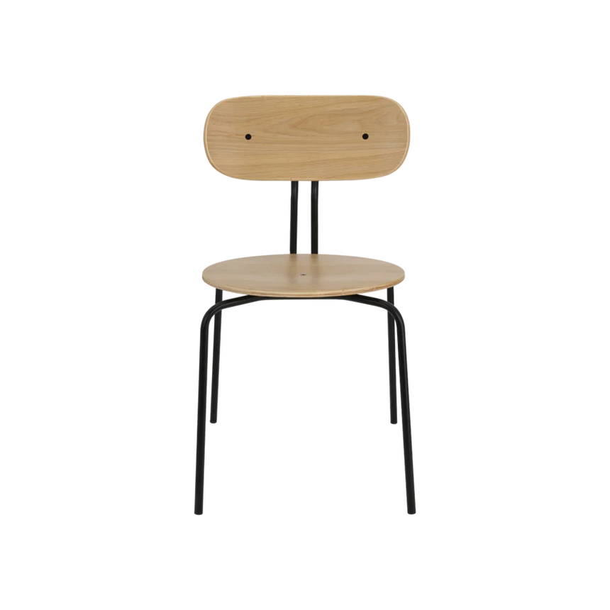 The Conversation Piece fabric armchair with natural frame