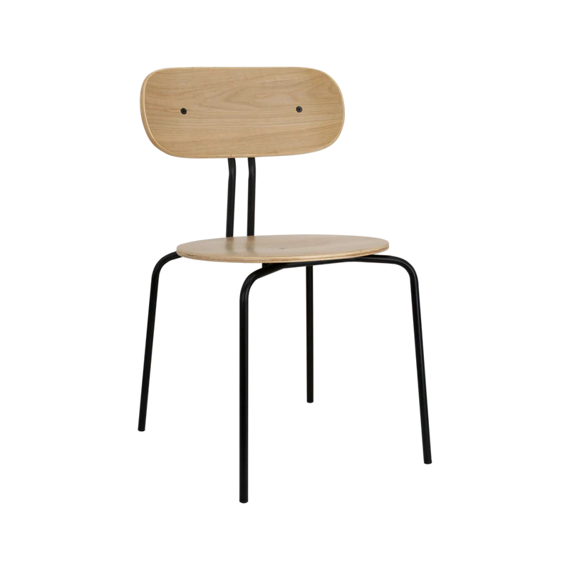 The Conversation Piece fabric armchair with natural frame