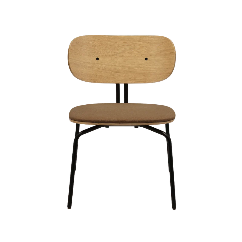 Curious fa fotel szövet párnával fekete lábbal