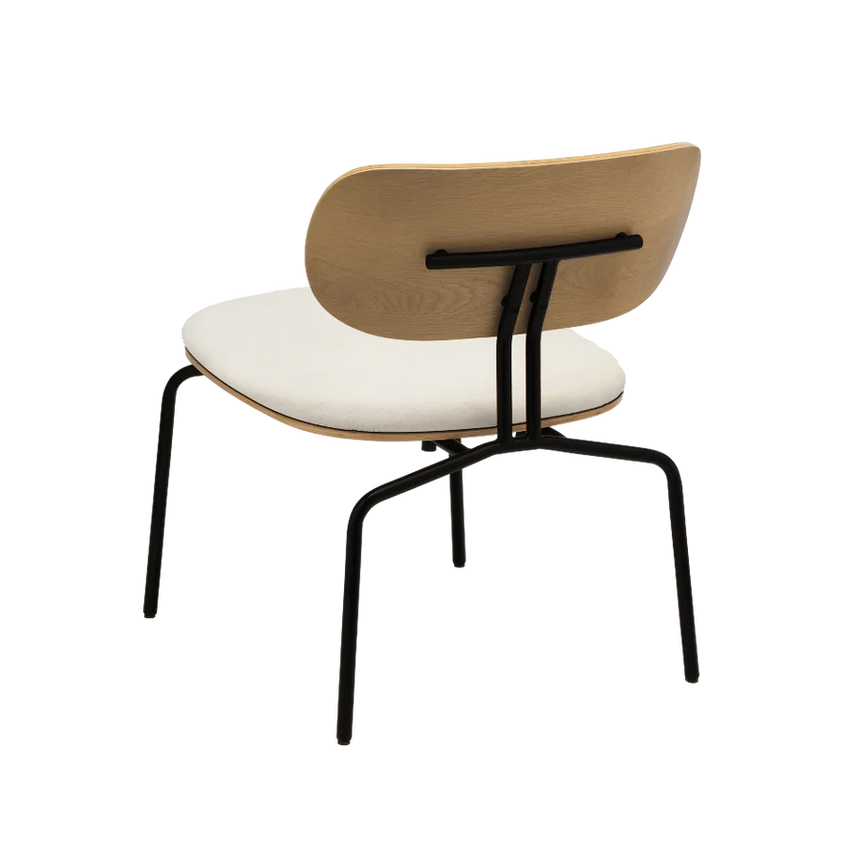 Curious fa fotel plüss párnával fekete lábbal