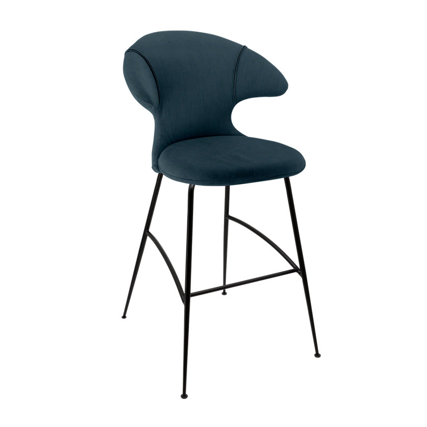 Time Flies szövet bárszék fekete lábbal