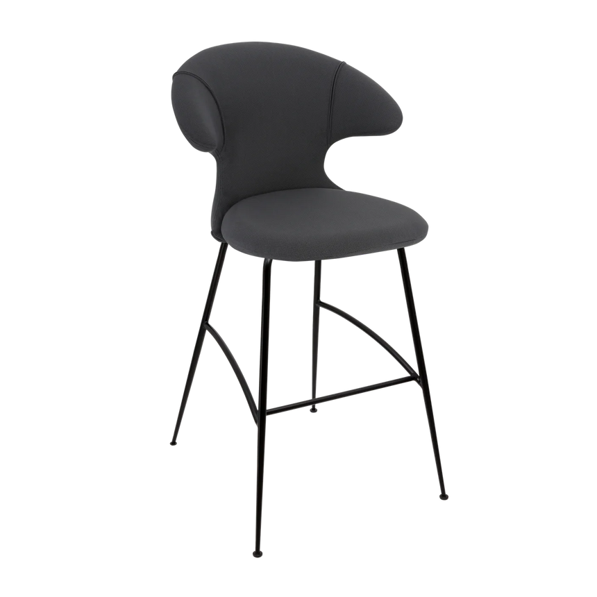 Time Flies szövet bárszék fekete lábbal