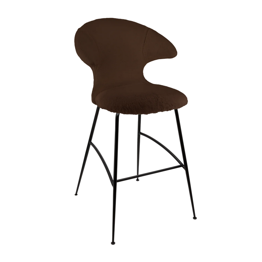 Time Flies plüss bárszék fekete lábbal