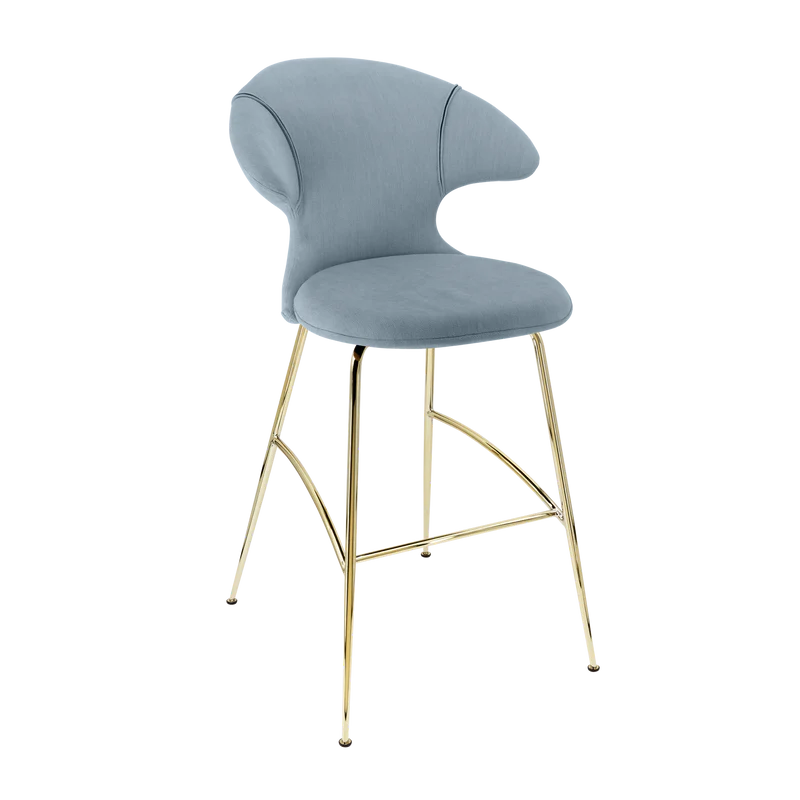 Time Flies szövet bárszék réz lábbal