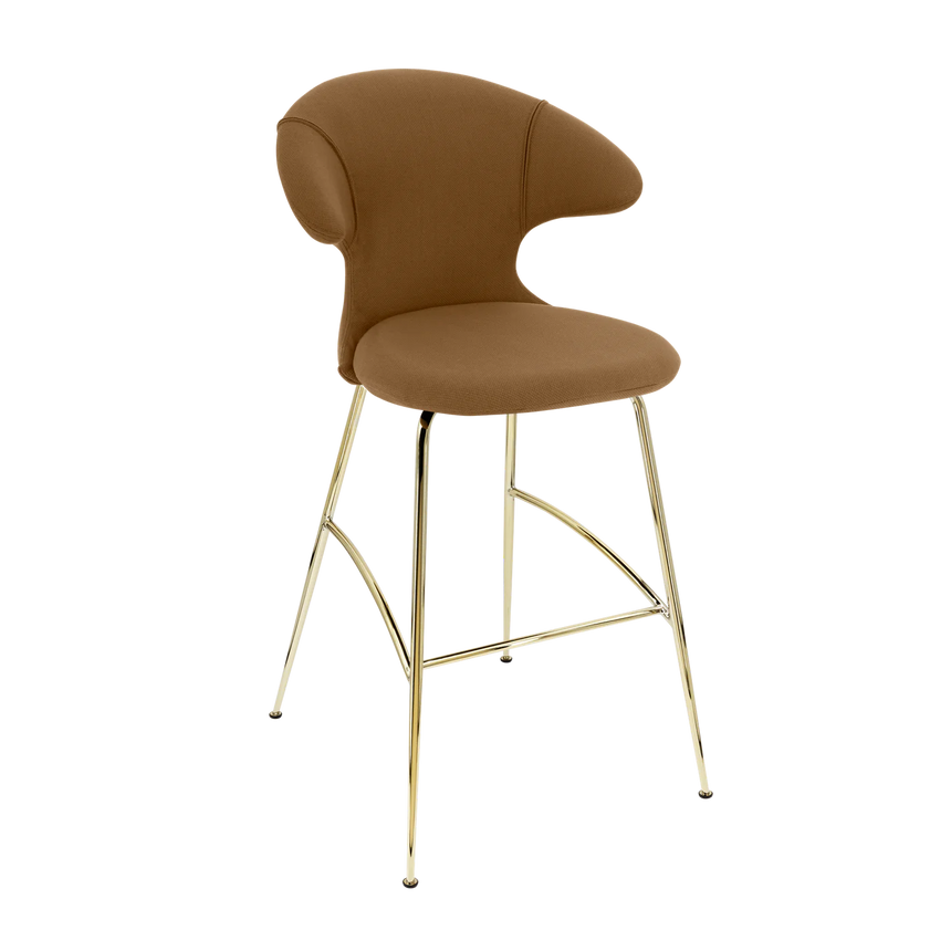 Time Flies szövet bárszék réz lábbal