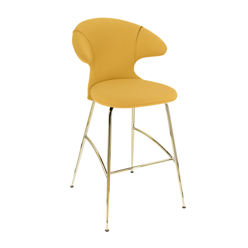 Time Flies szövet bárszék réz lábbal