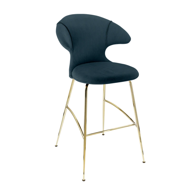 Time Flies szövet bárszék réz lábbal