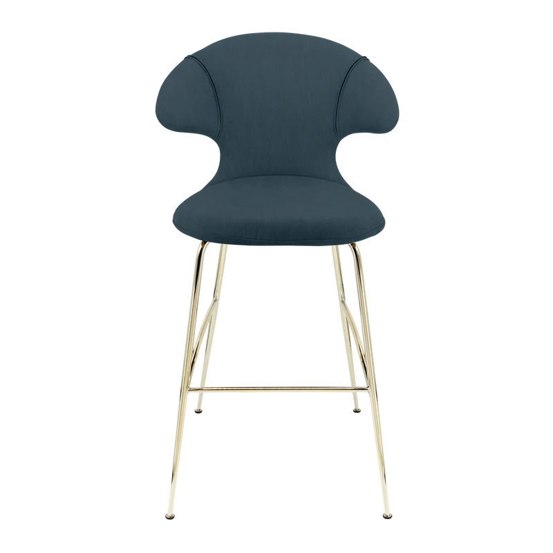 Time Flies szövet bárszék réz lábbal