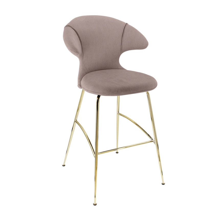 Time Flies szövet bárszék réz lábbal