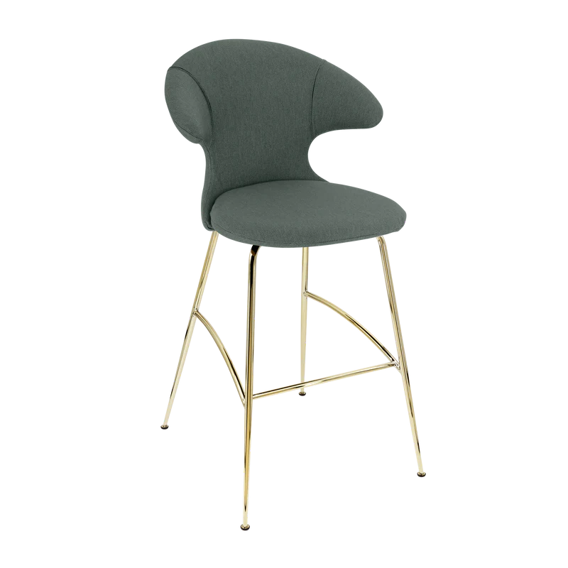 Time Flies szövet bárszék réz lábbal