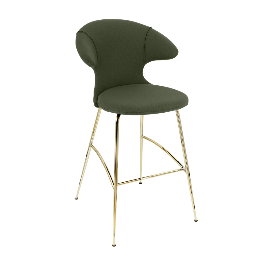 Time Flies szövet bárszék réz lábbal