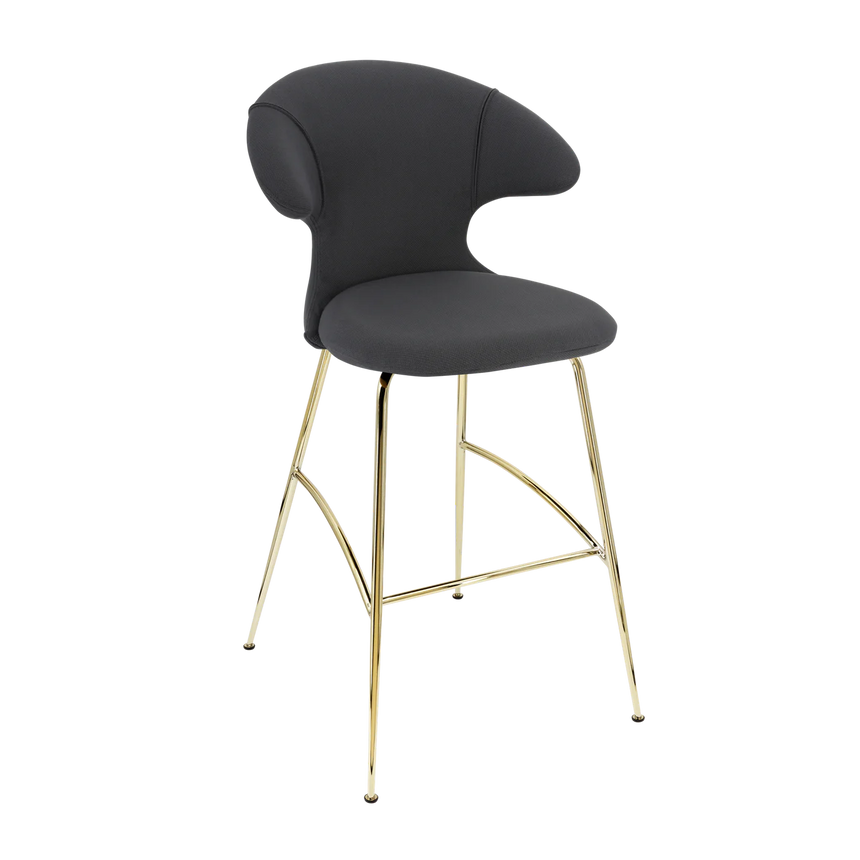 Time Flies szövet bárszék réz lábbal