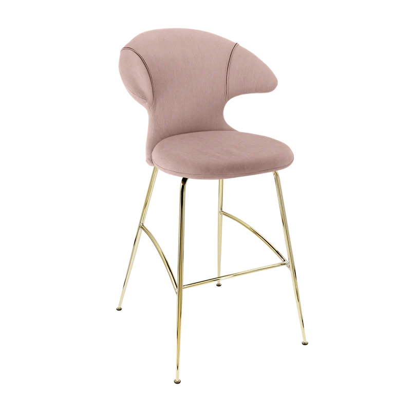 Time Flies szövet bárszék réz lábbal