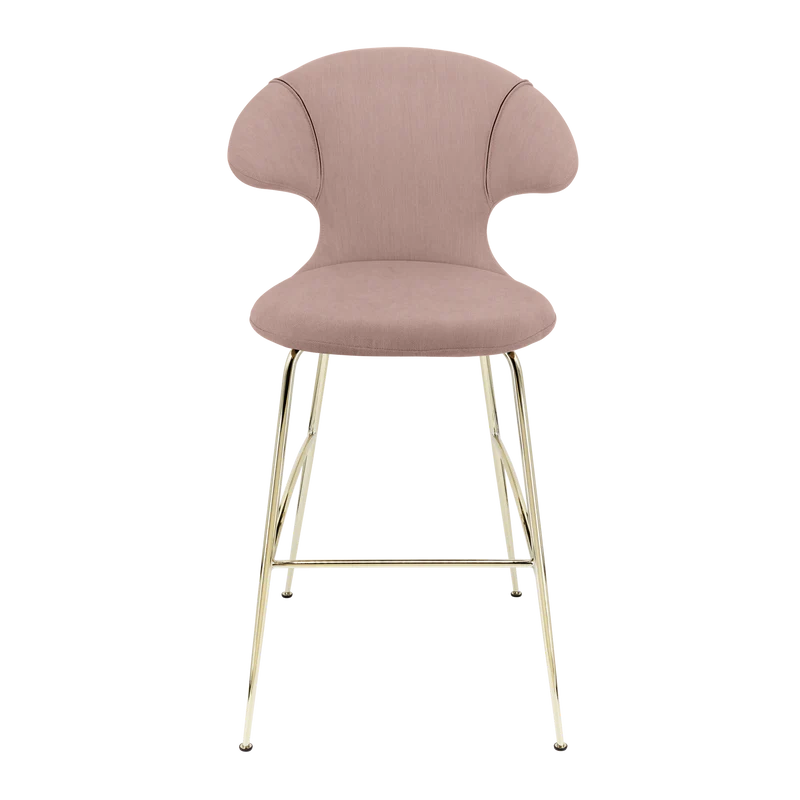 Time Flies szövet bárszék réz lábbal