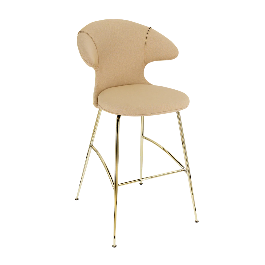 Time Flies szövet bárszék réz lábbal