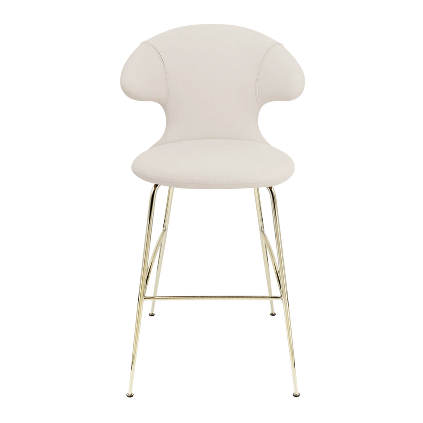 Time Flies szövet alacsony bárszék réz lábbal