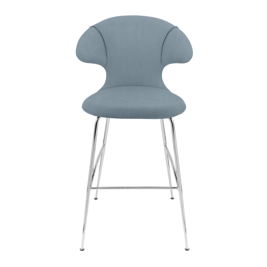 Time Flies szövet bárszék ezüst lábbal