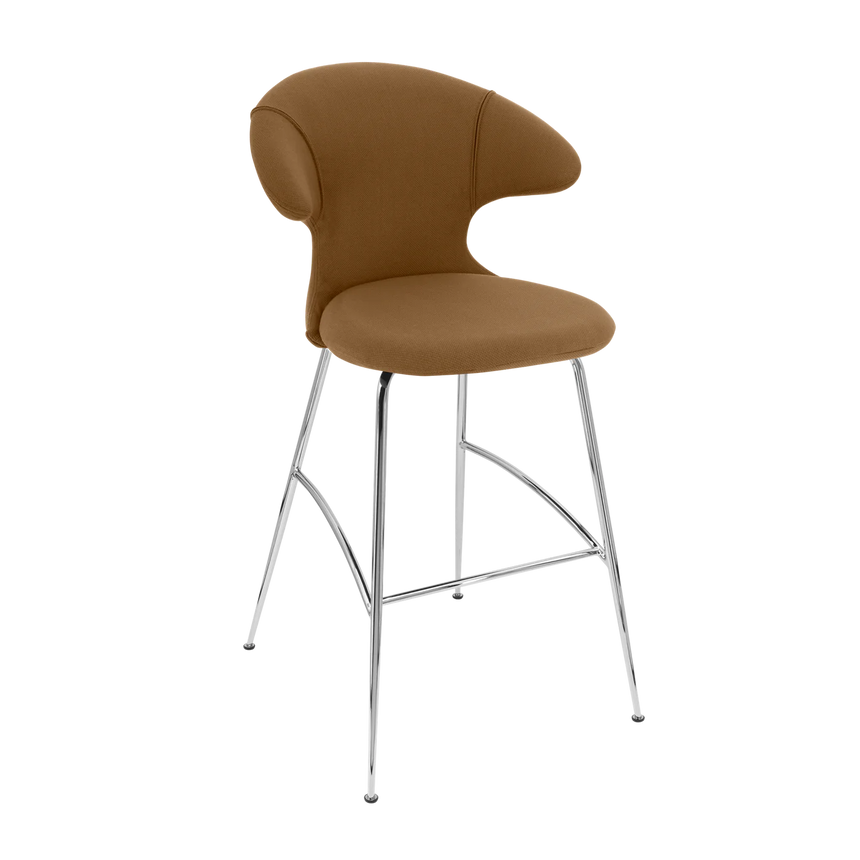 Time Flies szövet bárszék ezüst lábbal