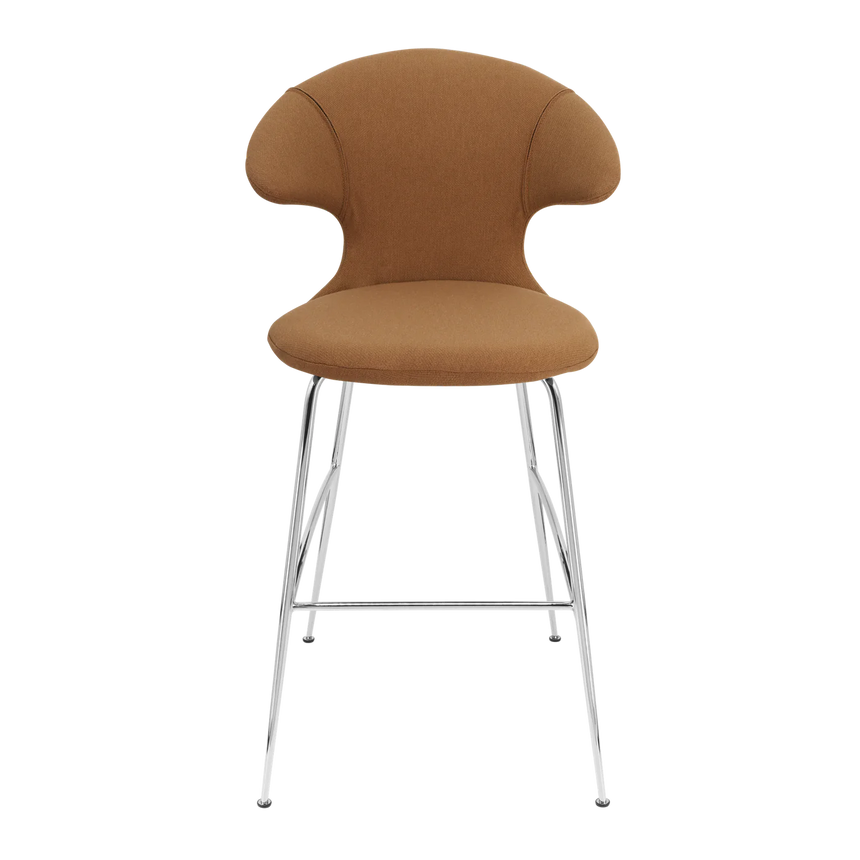 Time Flies szövet bárszék ezüst lábbal